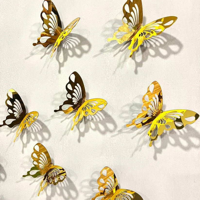 DIY 3D New Acrylic Mirror Butterflies