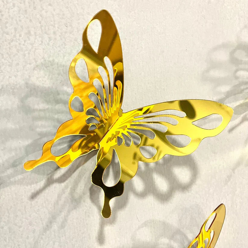 DIY 3D New Acrylic Mirror Butterflies