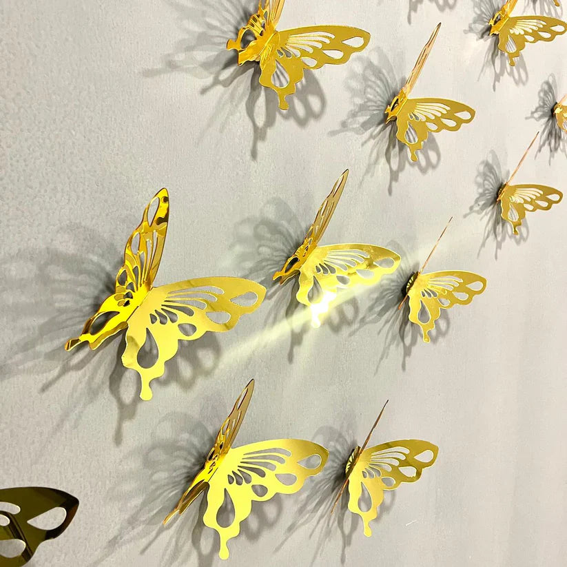 DIY 3D New Acrylic Mirror Butterflies